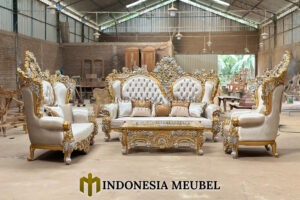 Model Sofa Tamu Mewah Ukiran Luxury Golden Carving MJ-32