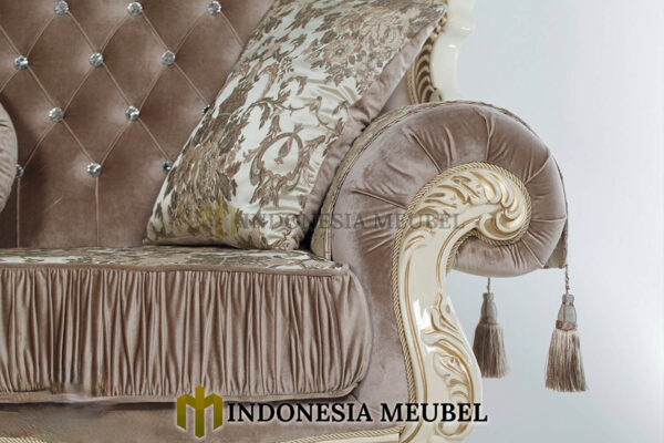 Sofa Sudut Mewah Klasik Ukiran Jepara Elegant Living Room MJ-61.1