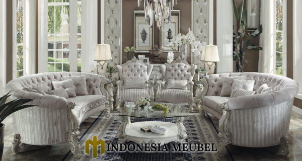 Sofa Tamu Jepara Terbaru Elegant Carved Ramadhan Sale MJ-96