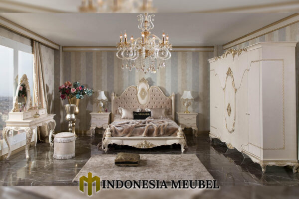 Tempat Tidur Mewah Klasik Beatrix Luxurious Carving Style MJ-98