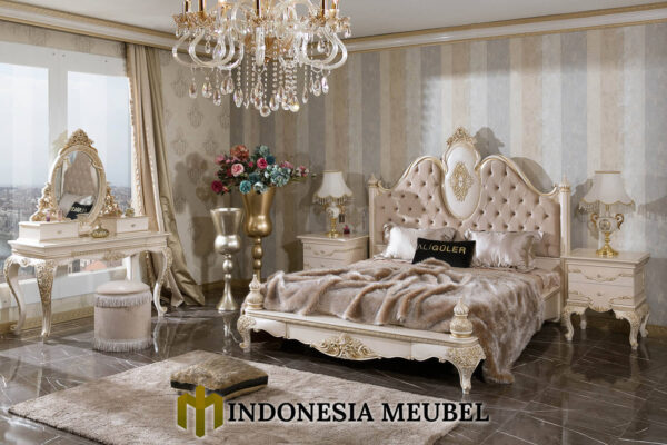 Tempat Tidur Mewah Klasik Beatrix Luxurious Carving Style MJ-98.1