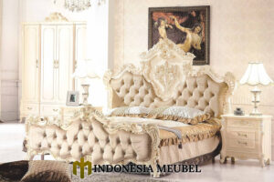 Tempat Tidur Mewah Ukiran Klasik Luxury Gaya Kerjaan MJ-65